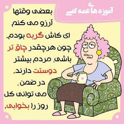 آموزه های عمه کتی! طنز باحال و تصویری