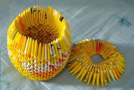 آموزش تصویری ساخت جامدادی زیبا با کاغذ