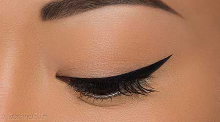 آموزش تصویری کشیدن خط چشم خاص و زیبا