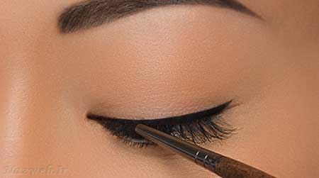 آموزش تصویری کشیدن خط چشم خاص و زیبا