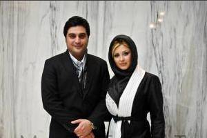کیک سالگرد ازدواج نیوشا ضیغمی در کنار همسرش