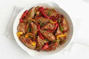 ناهار خوشمزه با طرز تهیه خوراک سوسیس بوقلمون