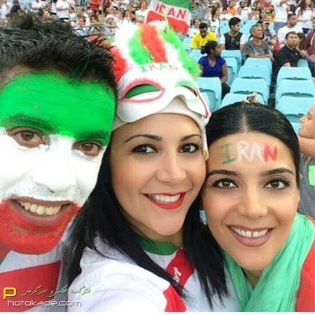 عکس های داغ دختران تماشاگربازی ایران و عراق جام 2015