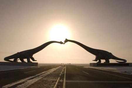صحرای دیدنی دایناسورها در چین (عکس)
