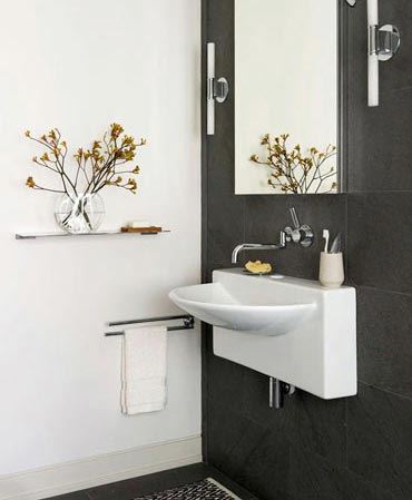 دکوراسیونی شیک برای سرویس بهداشتی کوچک