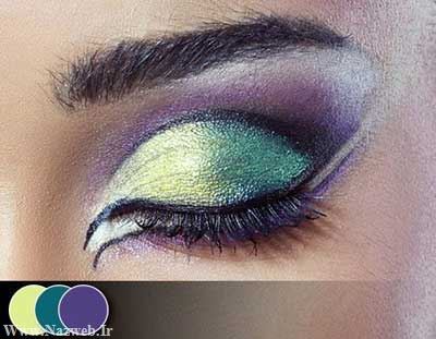 زیباترین مدل آرایش چشم طاووسی
