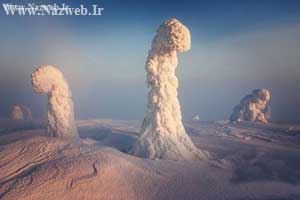 عکس هایی از جنگل یخ زده واسرارآمیز فنلاند زادگاه بابانوئل!