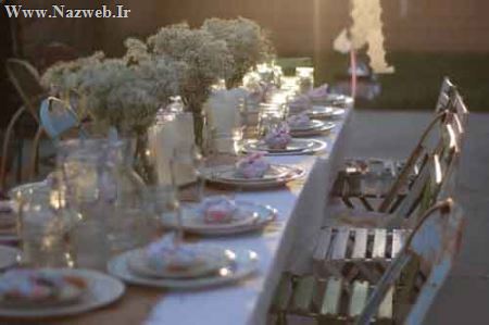 مدل چیدمان میز غذاخوری ویژه مهمان رسمی
