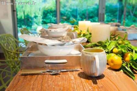 مدل چیدمان میز غذاخوری ویژه مهمان رسمی