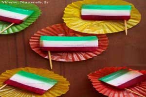 طرز تهیه تصویری ژله پرچم