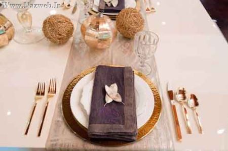 مدل چیدمان میز غذاخوری ویژه مهمان رسمی مدل چیدمان میز غذاخوری ویژه مهمان رسمی