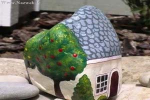 آموزش تصویری طرح خانه روی سنگ ها