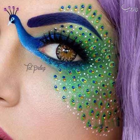 پلک های زیبای دخترانی که بوم نقاشی شدند (عکس)