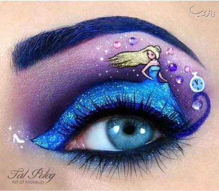 پلک های زیبای دخترانی که بوم نقاشی شدند (عکس)