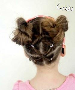 مدل موهای بافت بسیار زیبای دخترانه