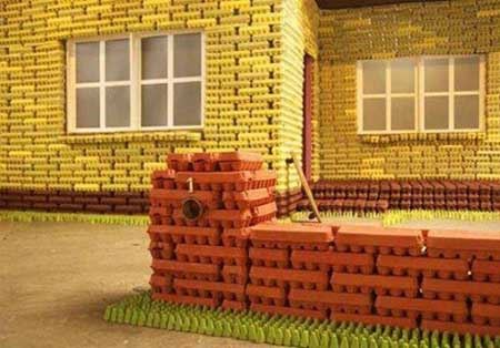 خانه های جالب و دیدنی ساخته شده از مواد بازیافتی!!