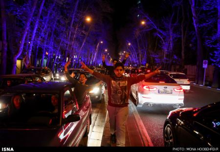 عکس های دیدنی جشن و شادی مردم بخار توافق هسته ای