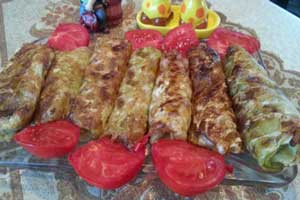 طرز تهیه بورک با برگ کلم طرز تهیه بورک با برگ کلم