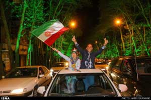 عکس های دیدنی جشن و شادی مردم بخار توافق هسته ای