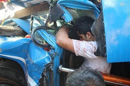 تصادف واقعا وحشتناک یک نیسان (عکس)