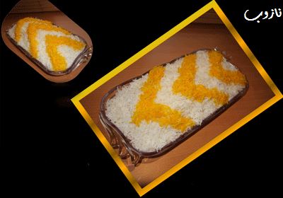 مدل های تزئین زیبای برنج با زعفران