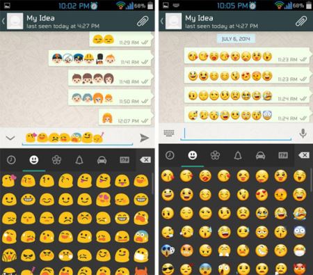 آموزش تصویری تغییر شکلک‌های پیش‌فرض در Whatsapp