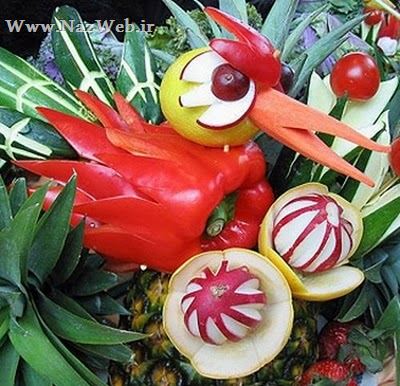 تزئین انواع غذا، دسر و سفره آرایی