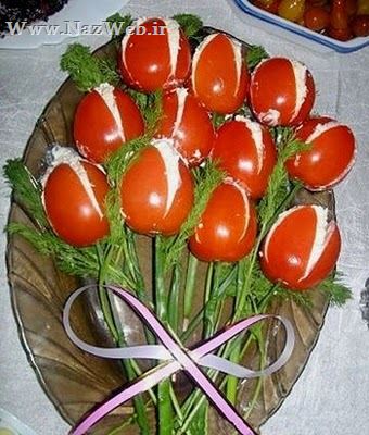 تزئین انواع غذا، دسر و سفره آرایی