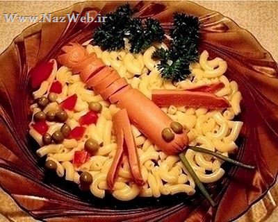 تزئین انواع غذا، دسر و سفره آرایی