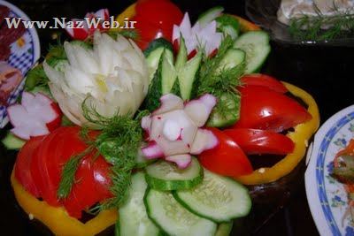 تزئین انواع غذا، دسر و سفره آرایی