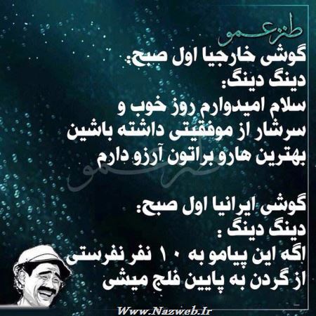 عکس نوشته های طنز و خنده دار عمویی(1)