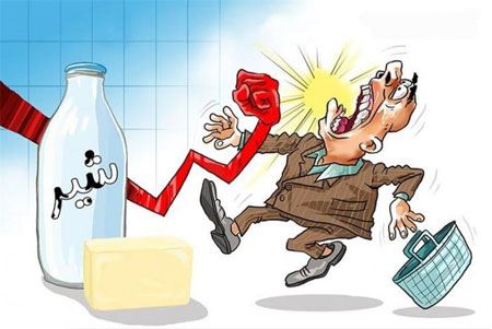 کاریکاتورهای بسیار جالب تورم لبنیات