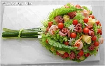 تزیین انواع غذا، شیرینی و میوه