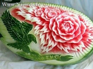 تزیین انواع غذا، شیرینی و میوه
