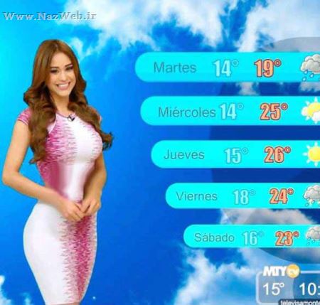 عکس های زیبا و خوش اندام ترین دختر گزارشگر