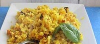 طرز تهیه برنج با سبزیجات و مغز آجیل