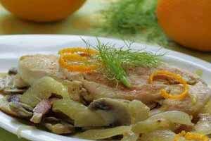 طرز تهیه ی مرغ پرتقالی با سس فرانسوی