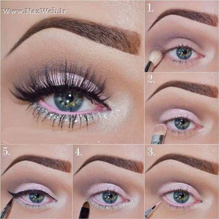 آموزش تصویری آرایش چشم عروسکی