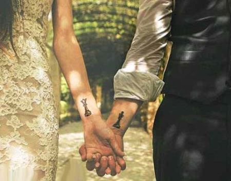 مدل خالکوبی های عاشقانه برای دوست دختر، پسرها