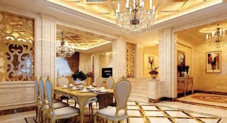 مدل دکوراسیون و چیدمان منزل به رنگ طلایی