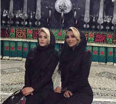 تیپ خاص و جنجالی الهام عرب در عزاداری محرم (عکس)
