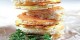 اسنک چند طبقه با تخم مرغ و ماهی
