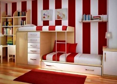 مدل های جدید تخت و کمد دو طبقه