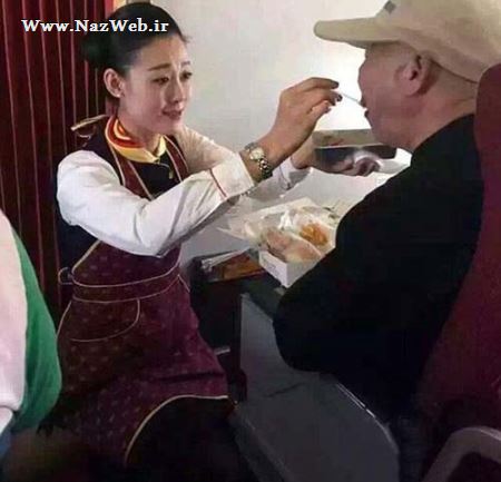 دختری که اشک مسافران این پرواز را در آورد + عکس