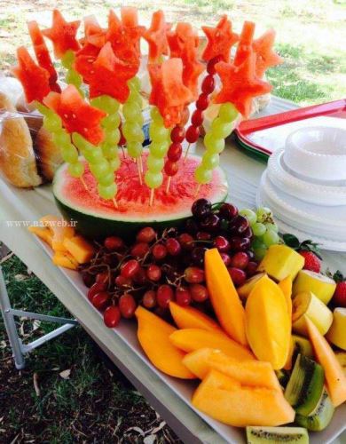 گالری کامل تزئین میوه های شب یلدا در نازوب