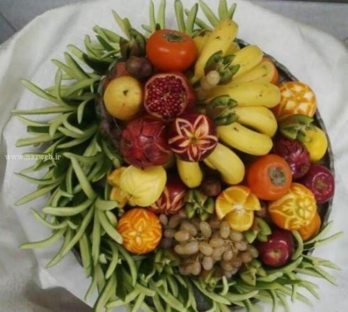 گالری کامل تزئین میوه های شب یلدا در نازوب