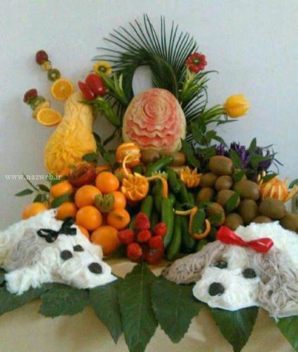گالری کامل تزئین میوه های شب یلدا در نازوب