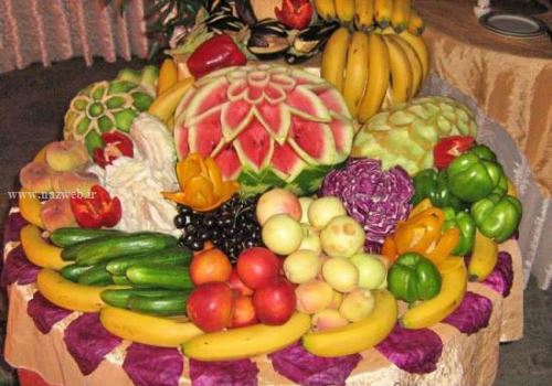 گالری کامل تزئین میوه های شب یلدا در نازوب