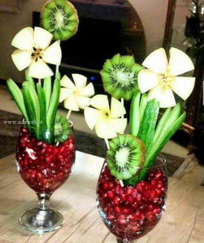 گالری کامل تزئین میوه های شب یلدا در نازوب