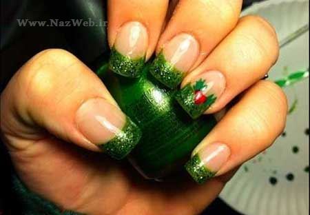 مدل ناخن های جدید با طراحی کریسمس و بابانوئل 2016